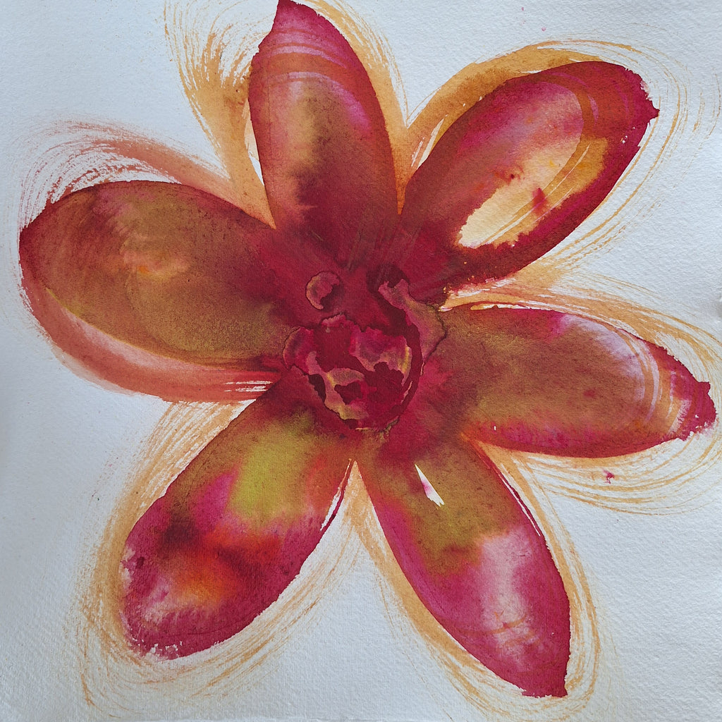 Rire de pétales #1 - Rose et jaune