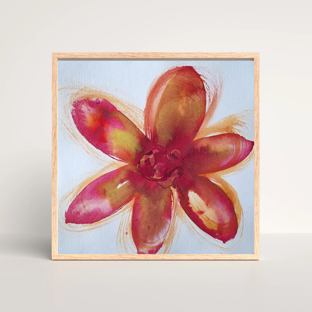 Rire de pétales #1 - Rose et jaune