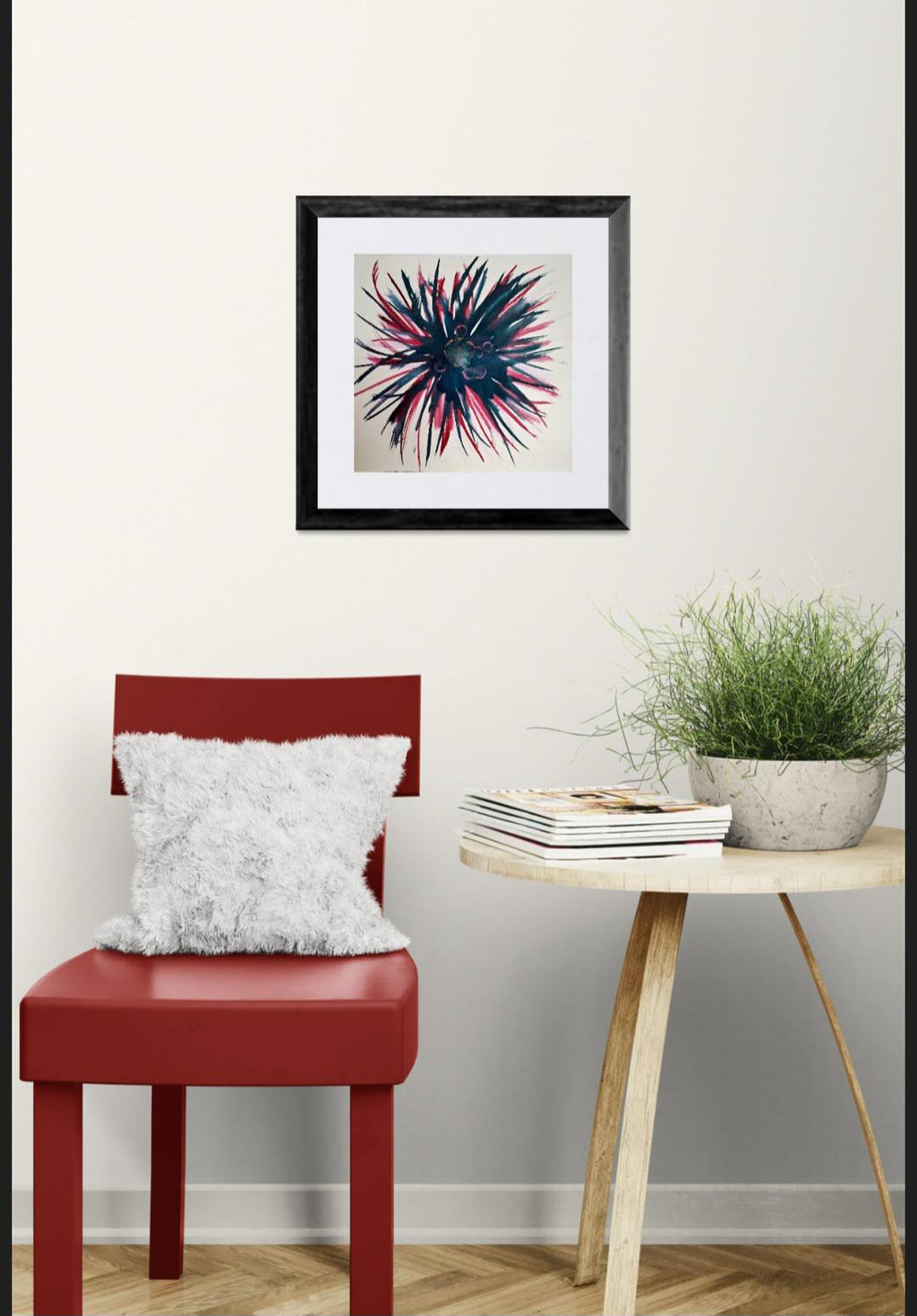 Rire de pétales #4 - Rouge, vert