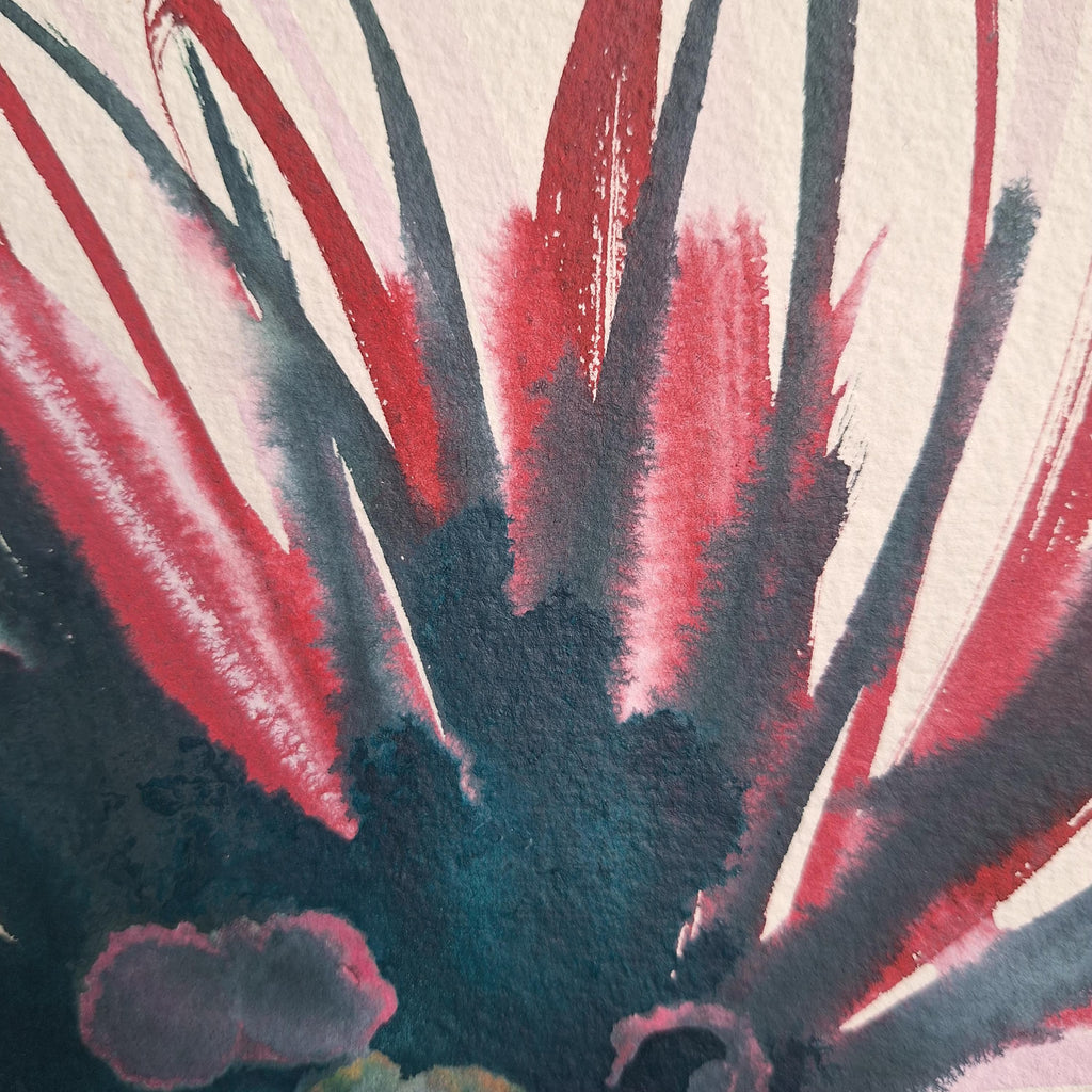 Rire de pétales #4 - Rouge, vert