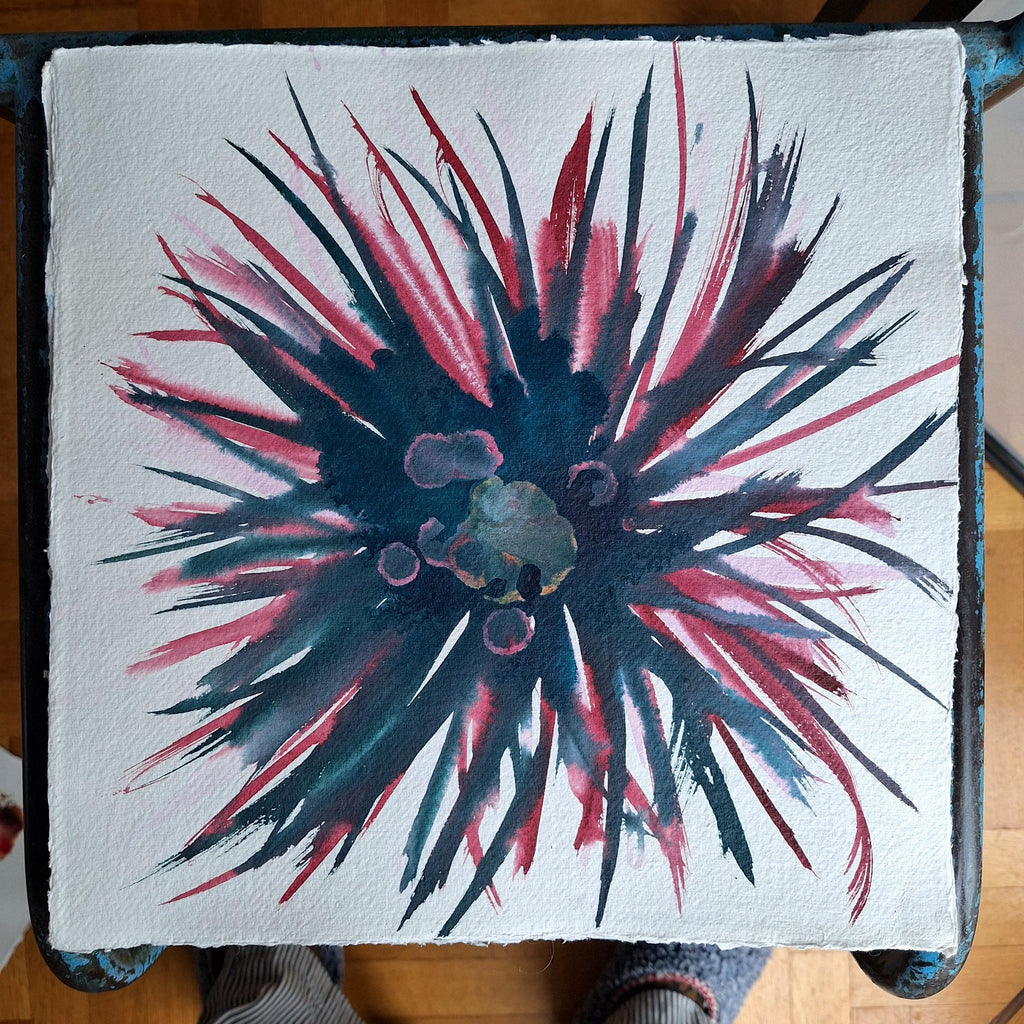 Rire de pétales #4 - Rouge, vert