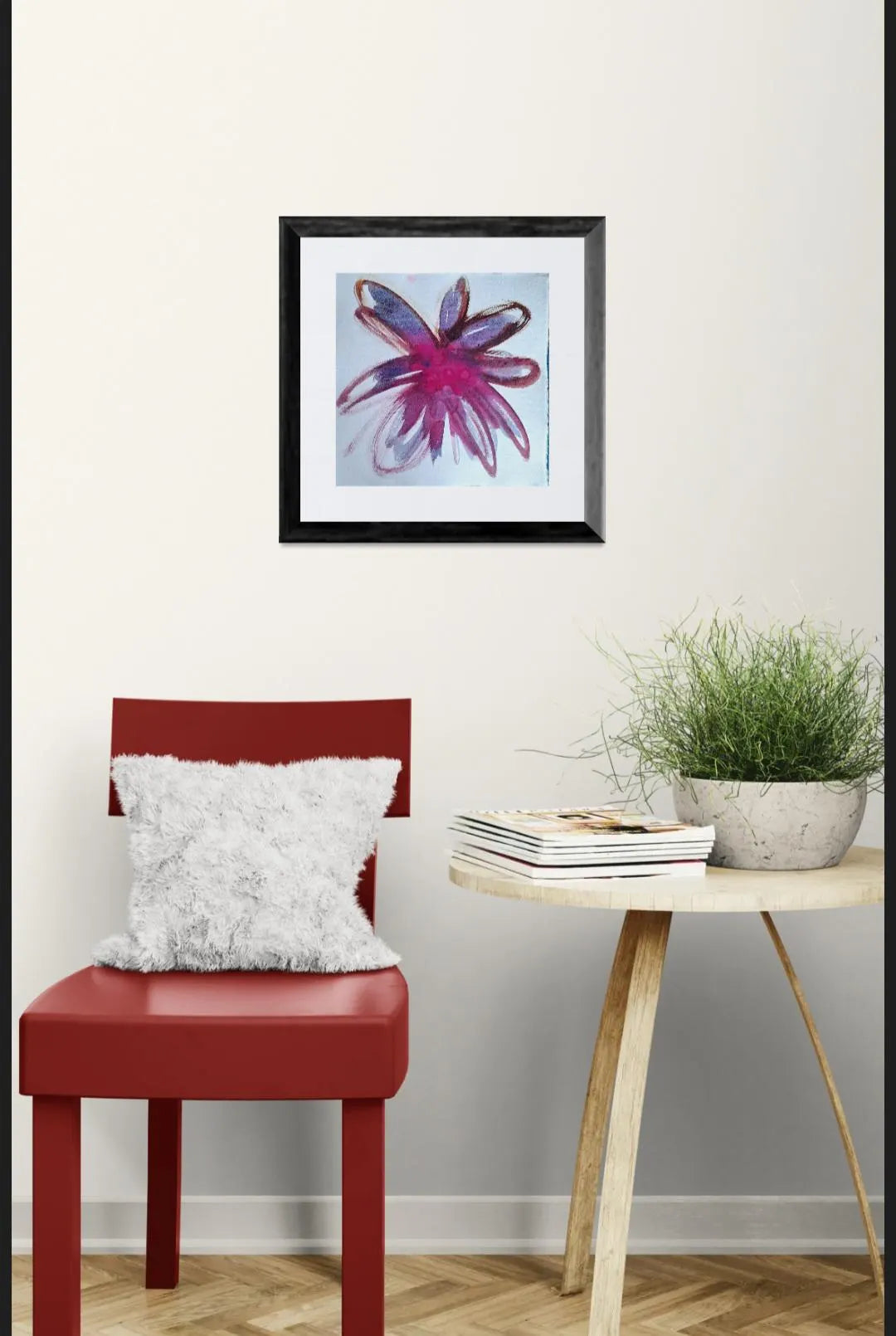 Rire de pétales #3 - Bordeaux, rose.