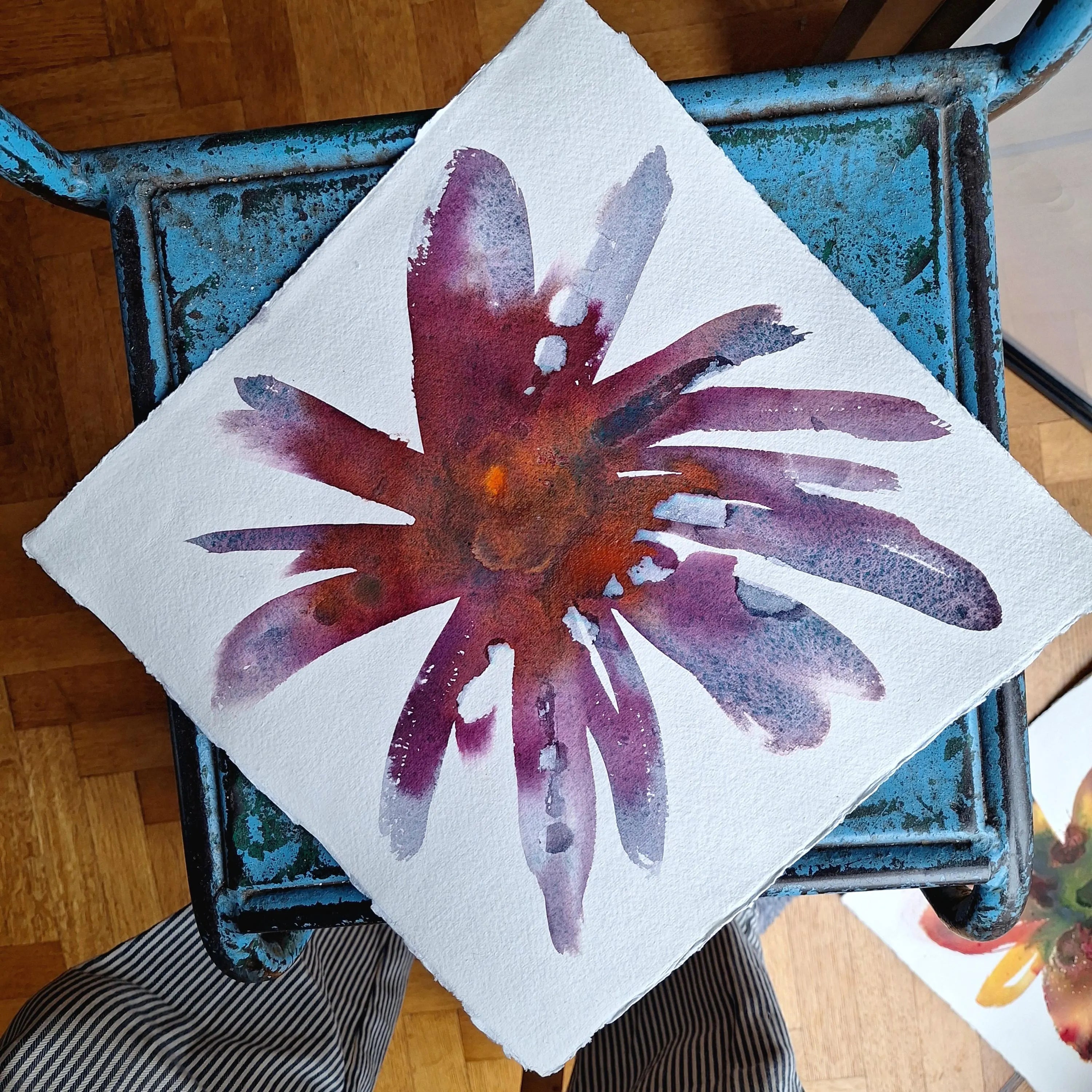 Rire de pétales #2 - Pourpre, rouge