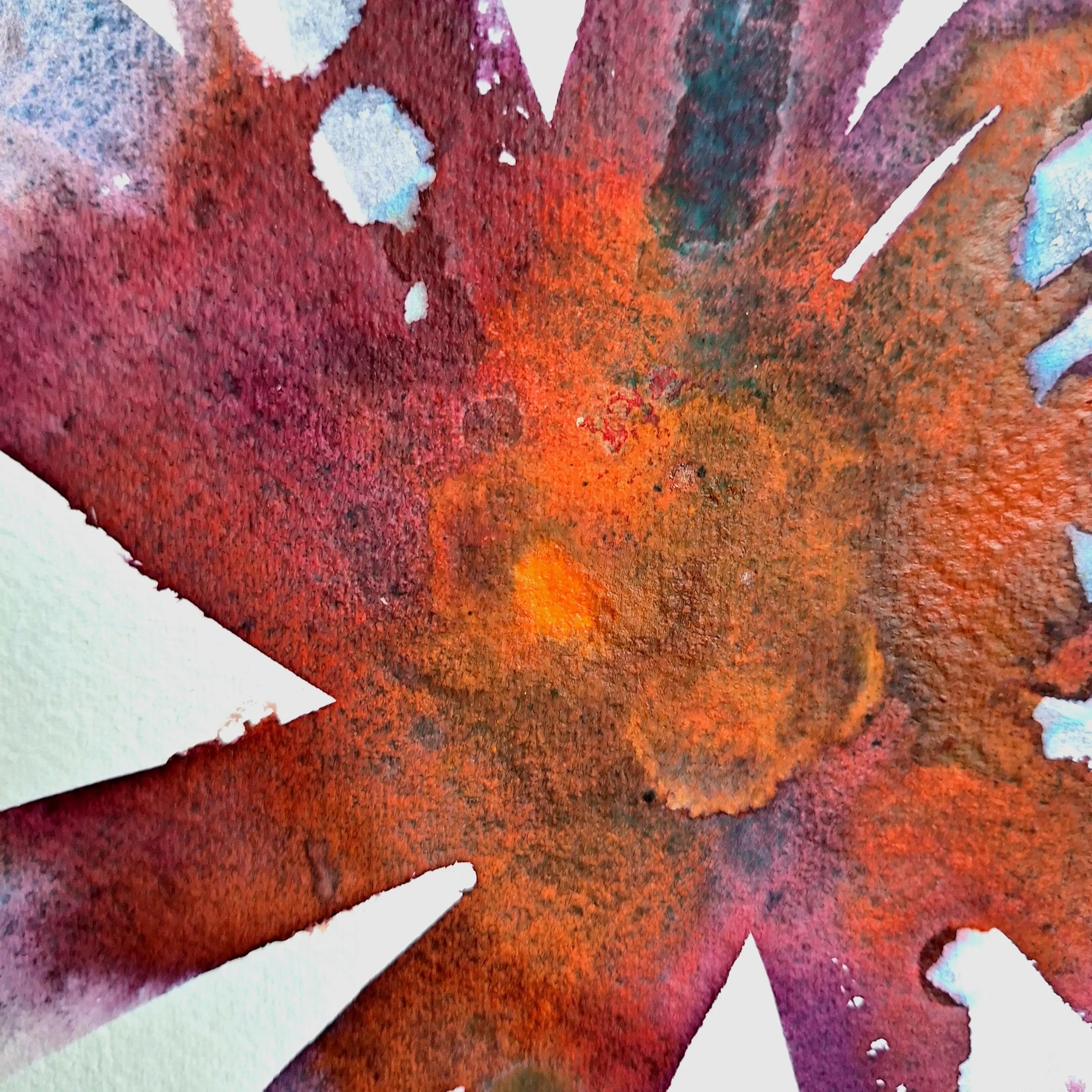 Rire de pétales #2 - Pourpre, rouge