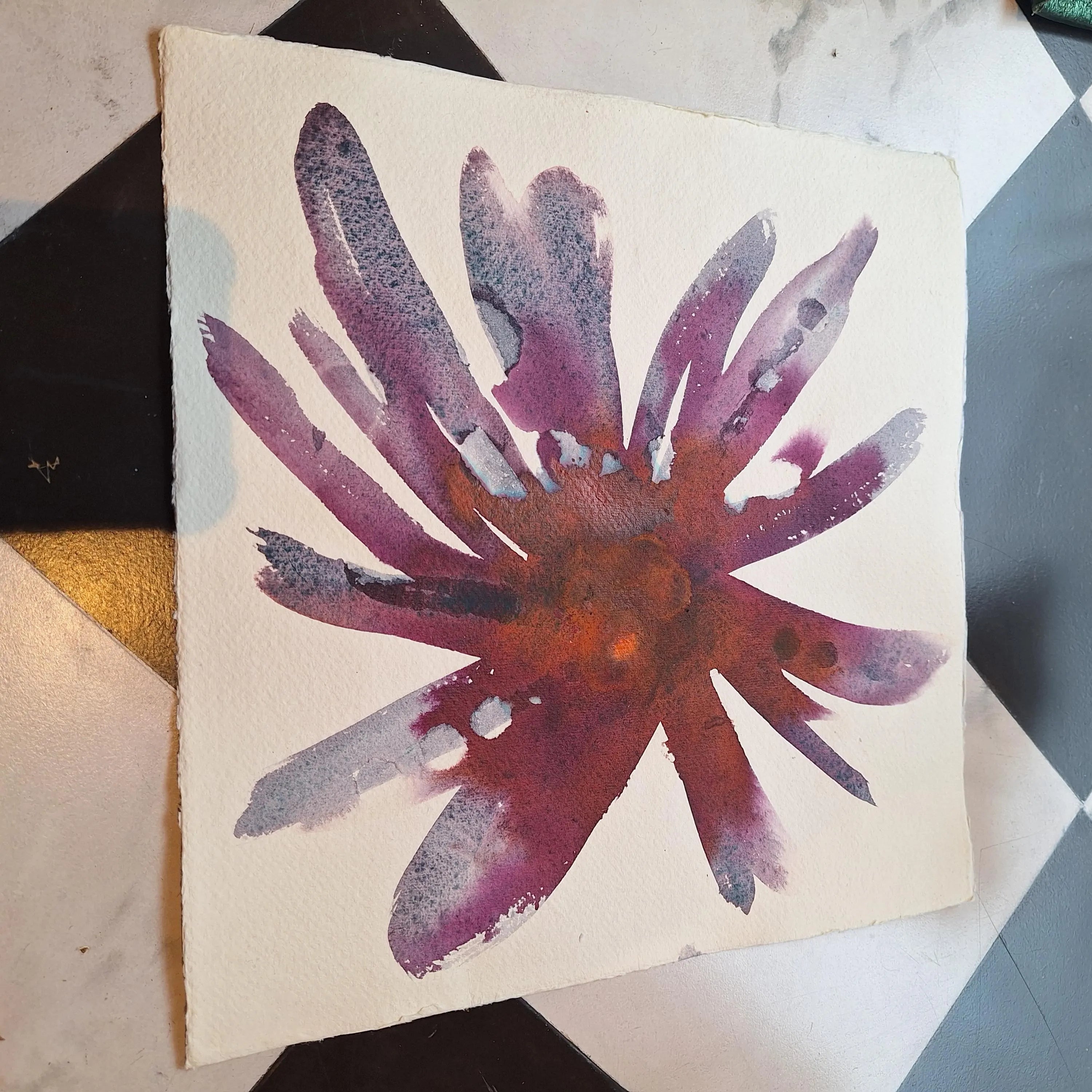 Rire de pétales #2 - Pourpre, rouge