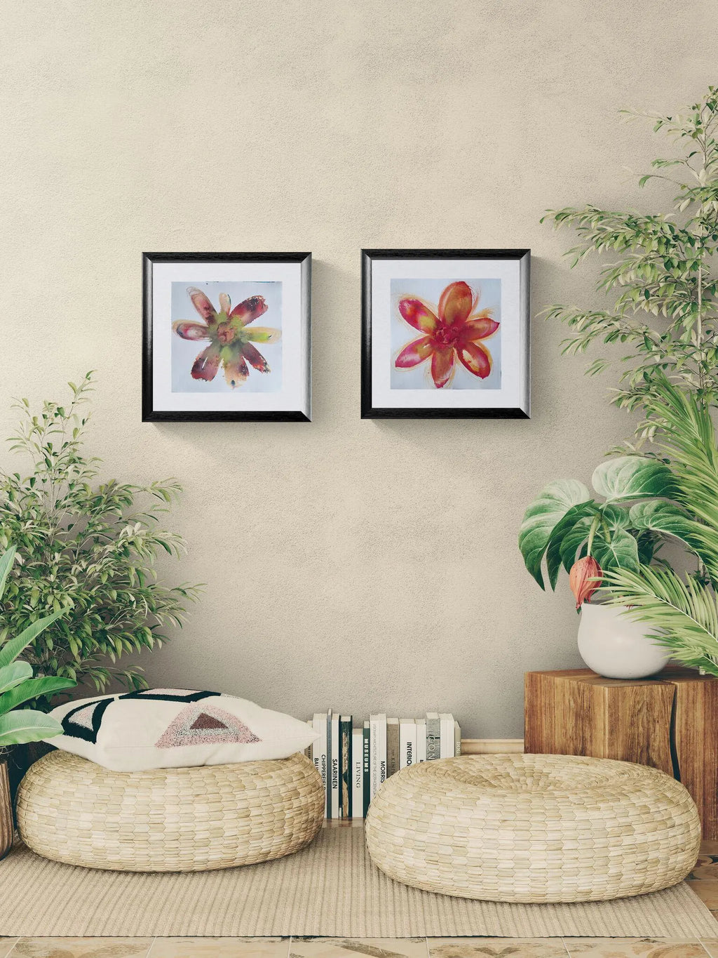 Rire de pétales #1 - Rose et jaune