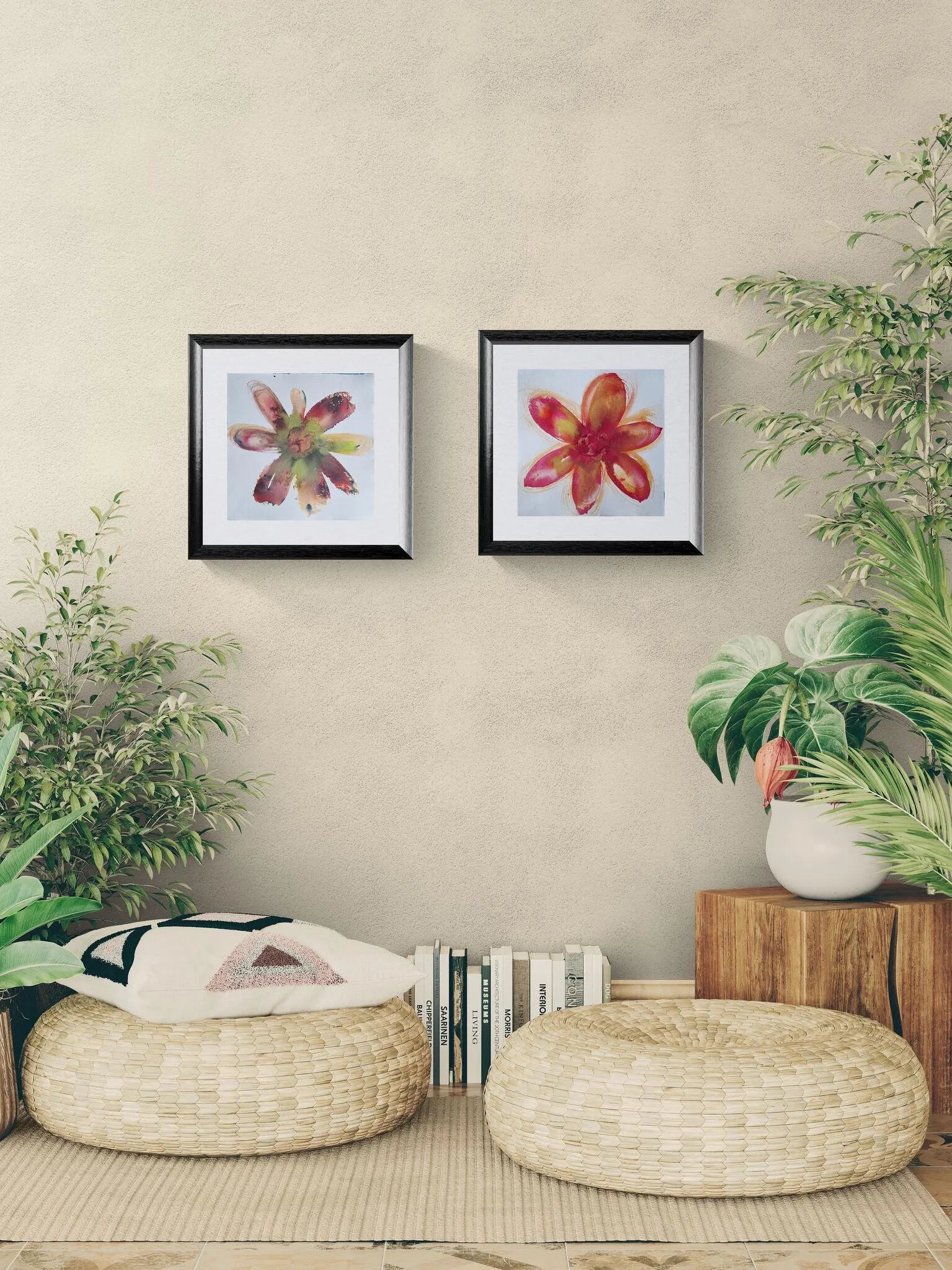 Rire de pétales #1 - Rose et jaune